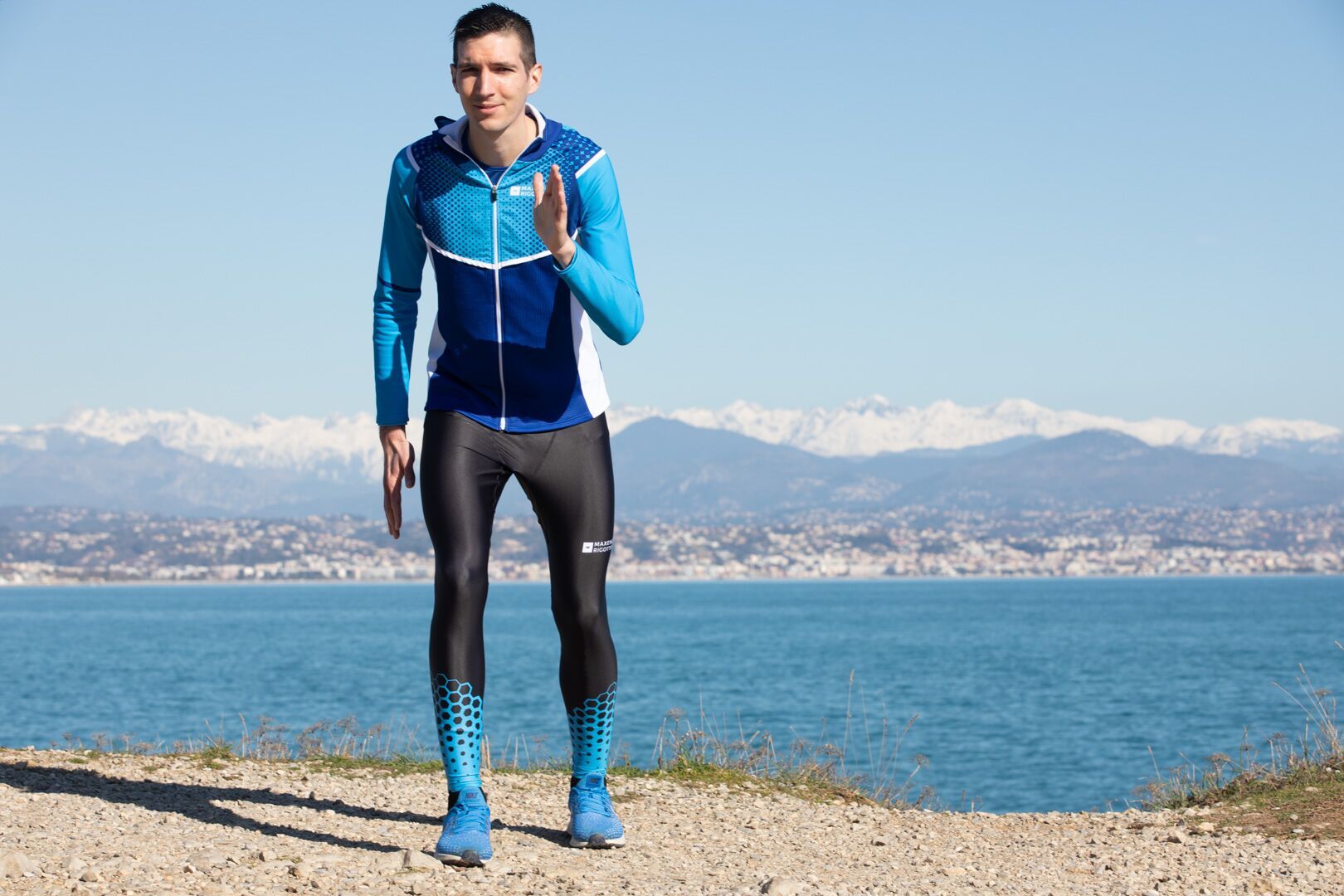 Collant running bleu online