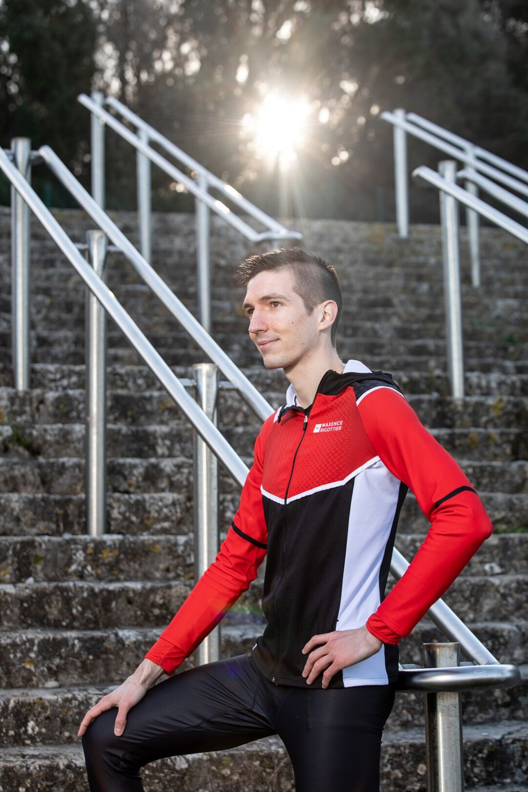 Veste Running Homme Rouge Made in France maxence.rigottier